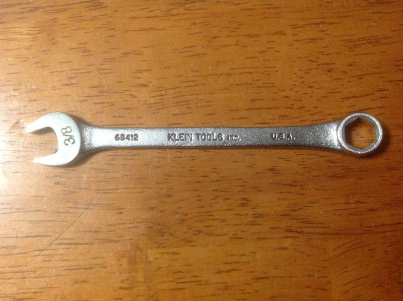 Klein tools 3/8 combination wrench #68412 made in usa
