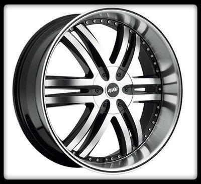 22" avenue a607 black rims with 305-45-22 nitto terra grappler tires wheels