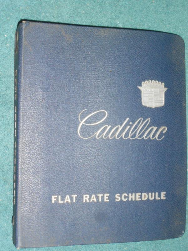 1967-1968 cadillac flat-rate  manual / original gm service times book 