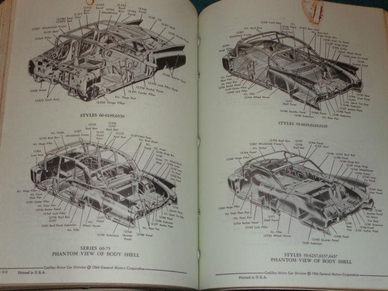 Purchase 19461965 CADILLAC MASTER PARTS CATALOG / RARE ORIGINAL PARTS