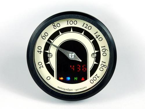 Motogadget mg5001013 black tiny speedster analog/digital speedo