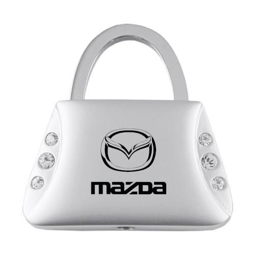 Mazda jeweled purse keychain / key fob engraved in usa genuine