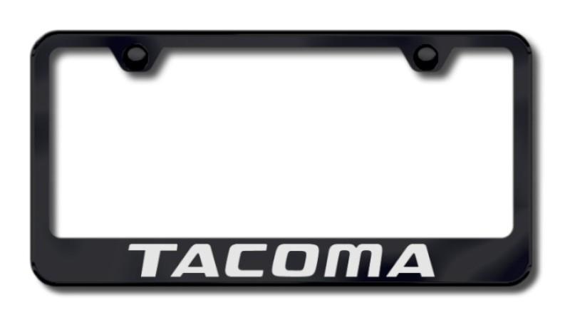 Toyota tacoma laser etched license plate frame-black made in usa genuine