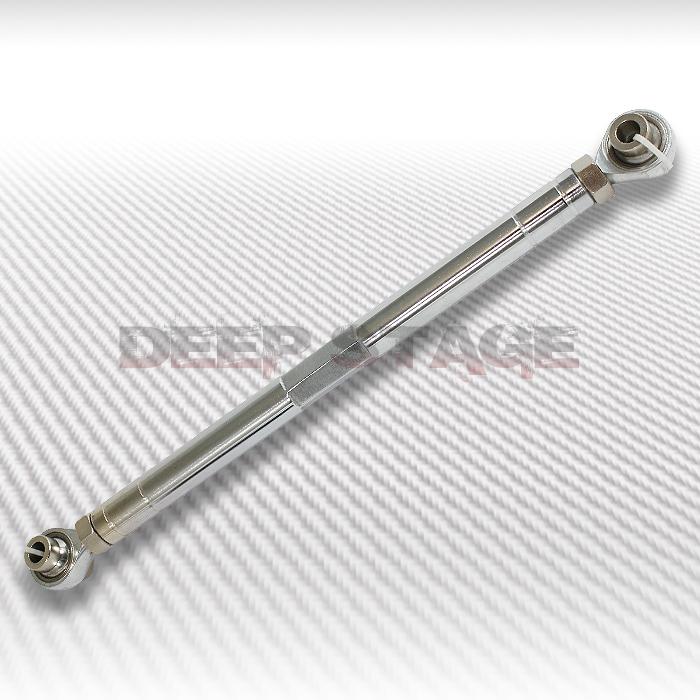 89-98 240sx s13 s14 stainless rear lower traction support tie rod/bar/arm silver