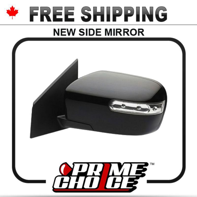 New power non heated drivers side view door mirror