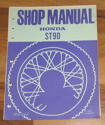 Honda st90 factory shop repair maintenance service manual_dated 1974_oem