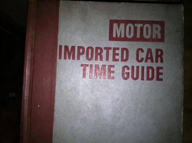  1978 motor's 2nd edition imported car time guide