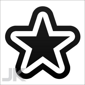 Decals sticker star symbol stars symbols sky night romance shiny 0502 vaf6z