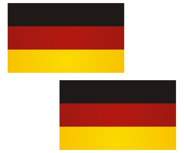 Germany flag decal set 4"x2.4" german deutschland vinyl car sticker u5ab