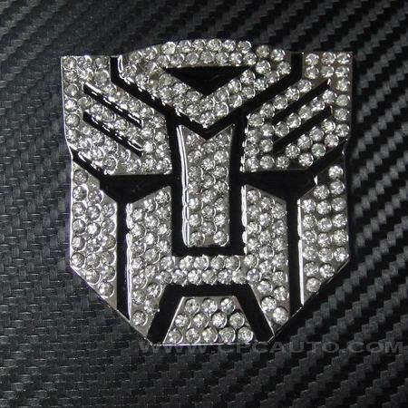 Car truck emblem badge  metal crystal diamond transformers autobot