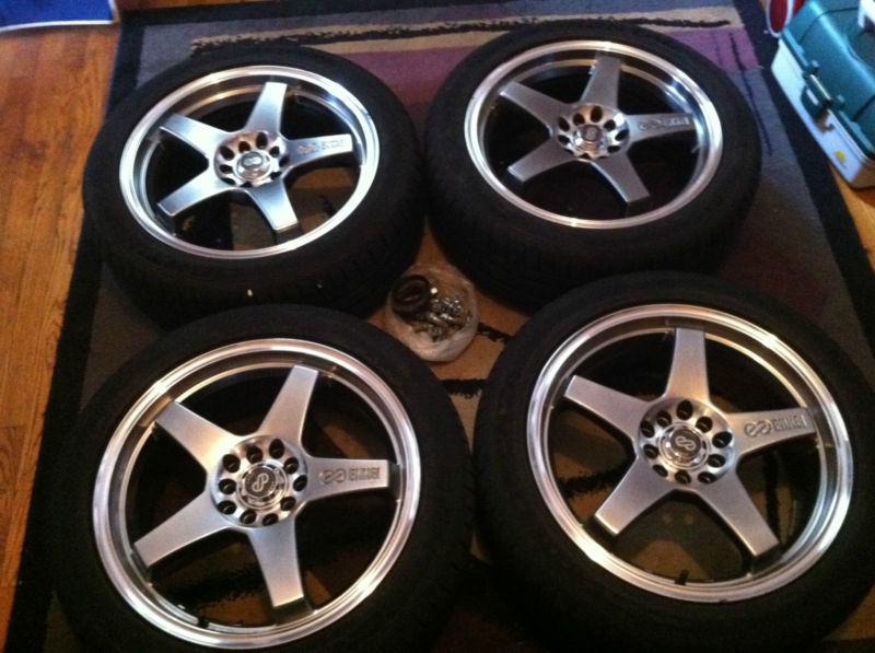 Wheels enkei performance ev5 with 225/45zr17 continental extreme contact