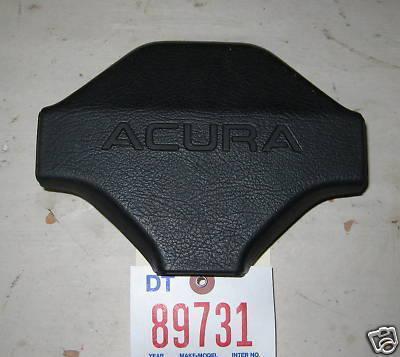 Acura 86 integra steering wheel center trim black 1986