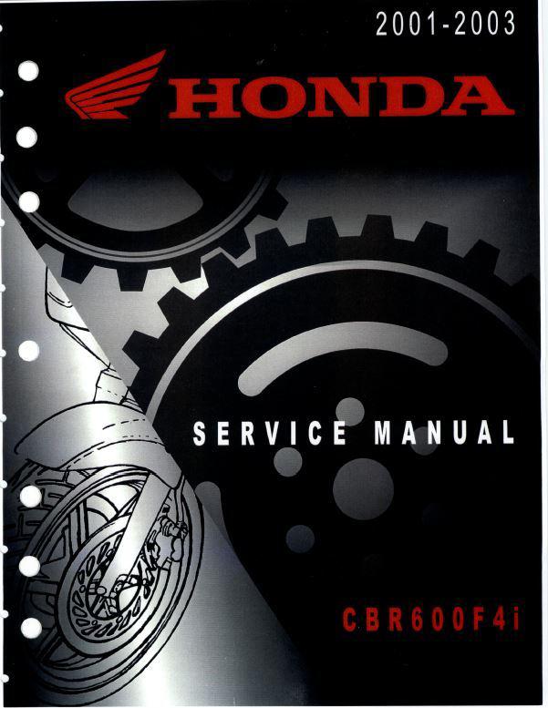 Honda cbr600f4i factory service manual cd 2001 2002 2003 01 02 03 cbr 600