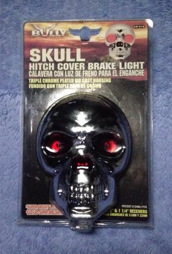 Skull hitch cover brake light bully truck 2" & 1 1/4" receivers new in package