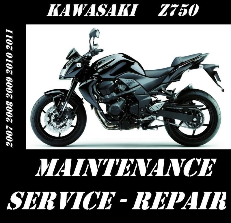 Kawasaki z750 s zr750 workshop service repair manual 2007 2008 2009 2010 2011