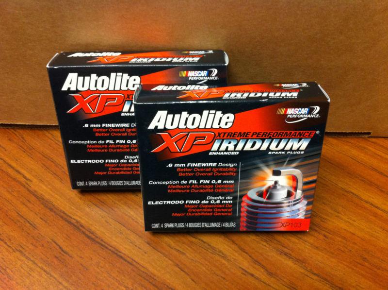 Set of 8 autolite xp xtreme performance iridium spark plugs xp103 xp 103