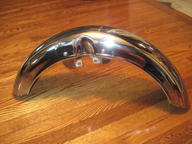 Royal enfield chrome front fender-excellent condition-nice!!!