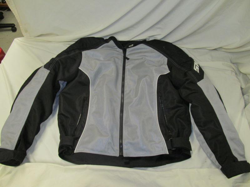 Shift take control xl motorcycle moto riding jacket gray & black w/ armor