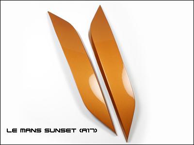 Nissan 350z fairlady z orange lemans sunset a17 headlight eyelid cover eyebrow