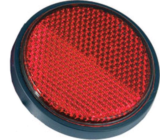 Chris products round reflector 2-1/2 inch stud mounted red