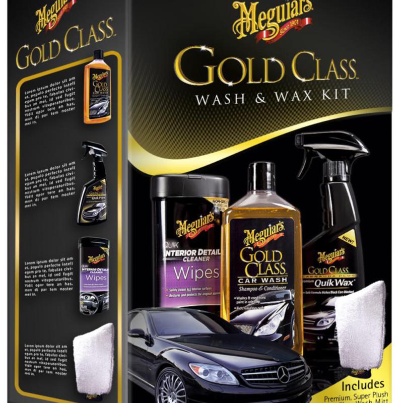 One case 4xmeguiar's gold class wash and wax kit - g55114 (4 kits in one case)