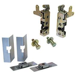 Autoloc small single claw door latchs & install kit hotrod ratrod suicide doors 