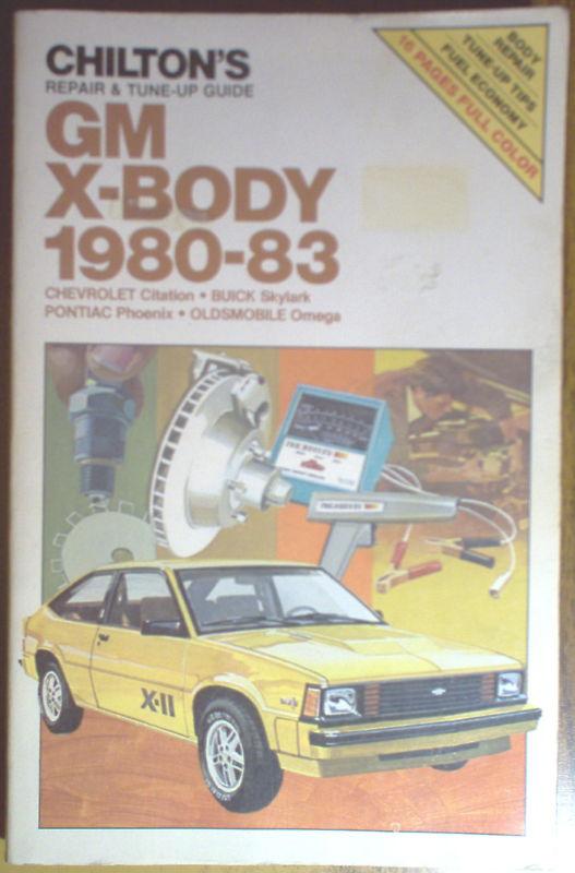 1980 1983 gm x-body citation omega chilton's repair tune up guide manual #7049 