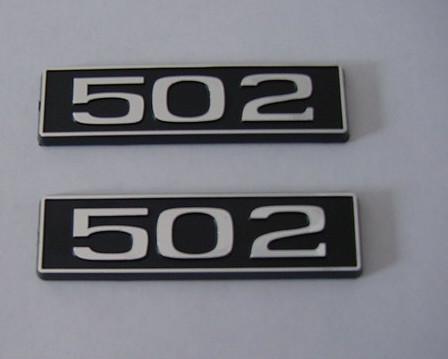 502 emblems new pair emblem