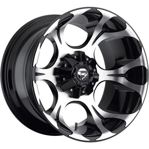 20x10 machined black fuel dune wheels 8x6.5 -24 lifted hummer h2