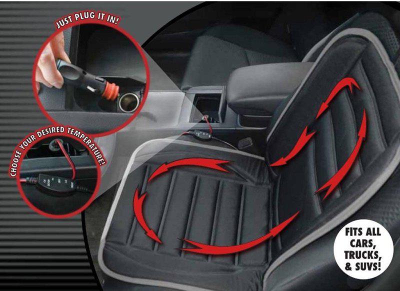 Heated car truck suv seat cushion cover fall winter butt and back warmer automot