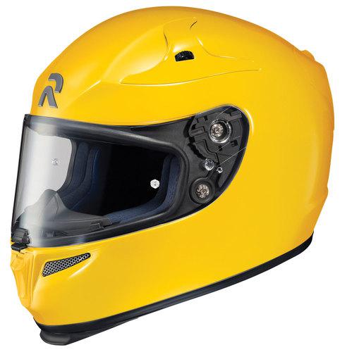 New hjc rpha-10 full-face adult helmet, gloss dark yellow, xl