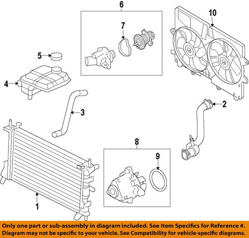 Ford oem 9t1z-8c607-a radiator fan motor/engine cooling fan