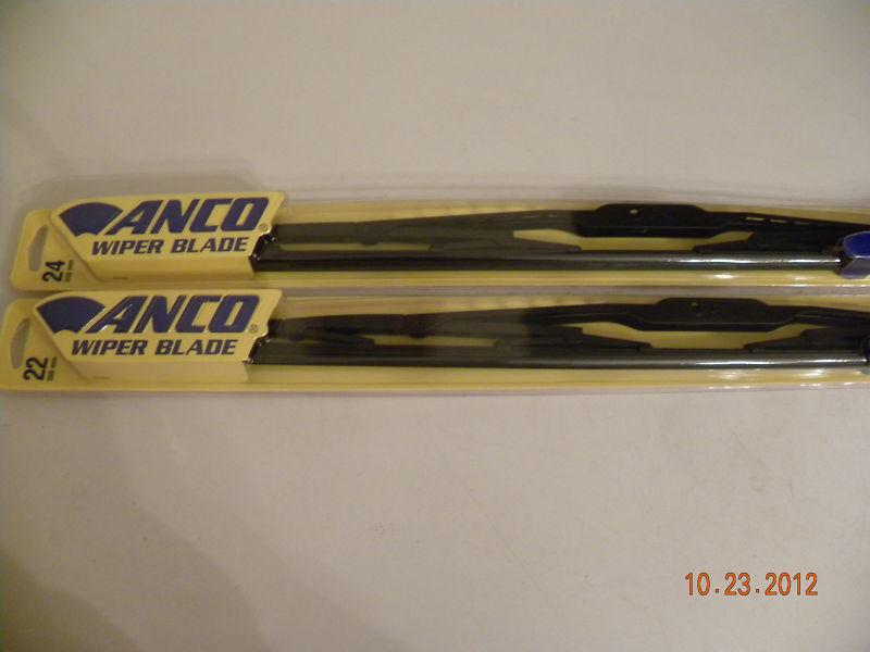 24 inch and 22 inch anco reliable performance wipers with kwik connect