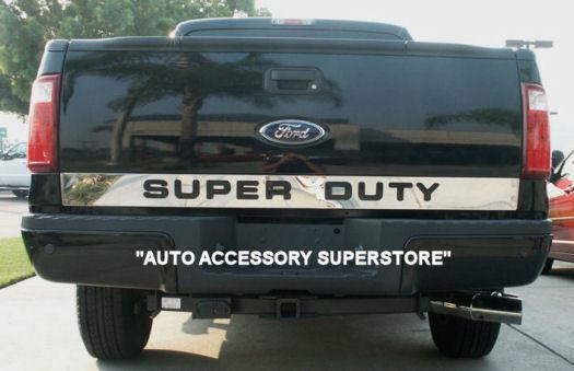 Ford superduty stainless tailgate trim: awesome looks! quick & easy install!