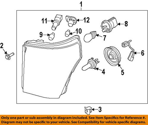 Ford oem w712160s300 headlamp-headlamp assembly nut