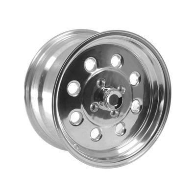 Summit wheel quick 8 aluminum polished 15"x8" 4x4.25" bc 5.50" backspace ea