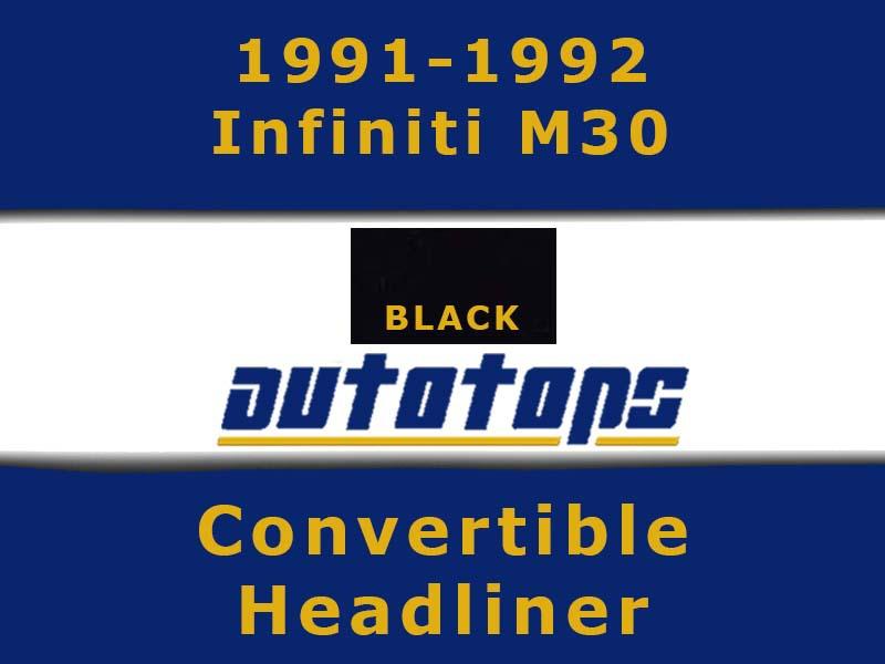 1991-1993 infiniti m30 convertible top headliner head liner