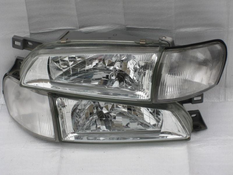 Jdm subaru impreza gc8 gf8 kouki crystal head lights oem