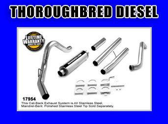 Magnaflow pro series stainless exhaust 03-07 6.0 ford  exc. dually 4" turboback