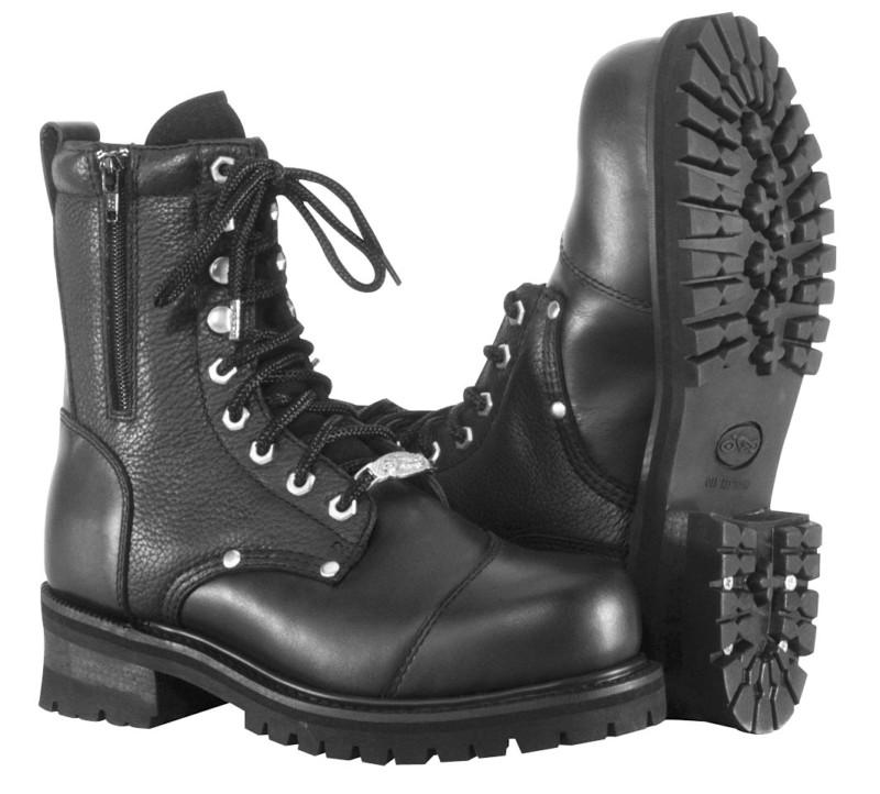 River road double-zipper field boots black 10.5