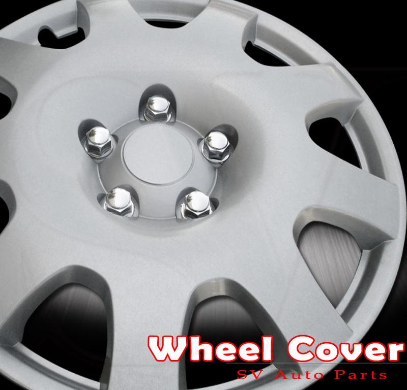 Volvo 15"(r15) new steel rim wheel cover +5 chrome lug bolt hubcap 4pcs hub #a15