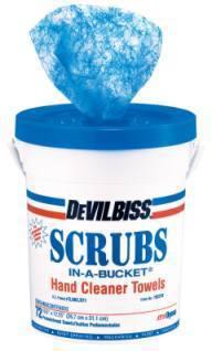 Devilbiss scrubs hand cleaner towels-paint-spray gun