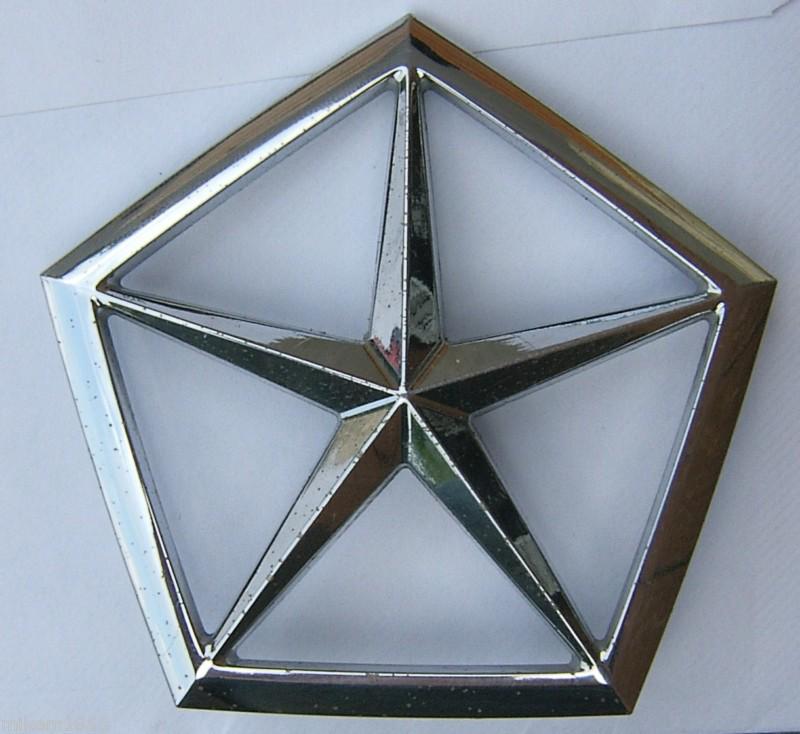 Genuine 1987-93 chrysler lebaron pentastar trunk lid emblem