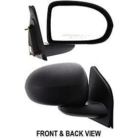 Manual side view door mirror assembly passenger's right manual fold