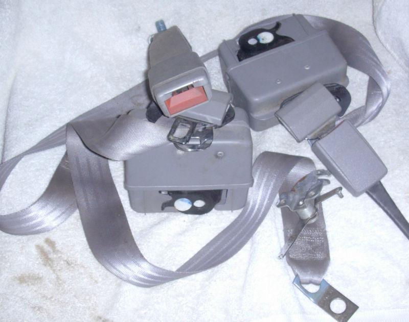 Set of van or motor home front seat belts