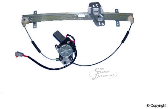 Replacement power window motor and regulator assembly
