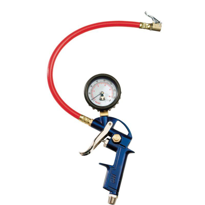 car bike tire pressure checker inflator with dial gauge