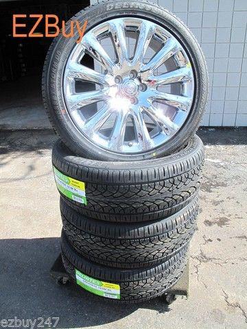 20" chrysler 300 rwd factory chrome set of four wheels rims tires compleate set