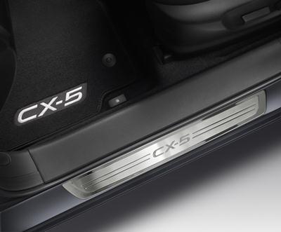 Mazda cx-5 2013-2014 new oem  polished scuff plates / door sill trim plates