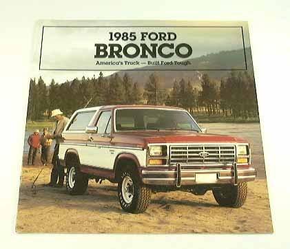 1985 85 ford bronco truck suv brochure xlt eddie bauer